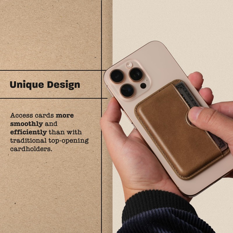 Le Pelle Card Wallet, Cocoa Brown, Classic