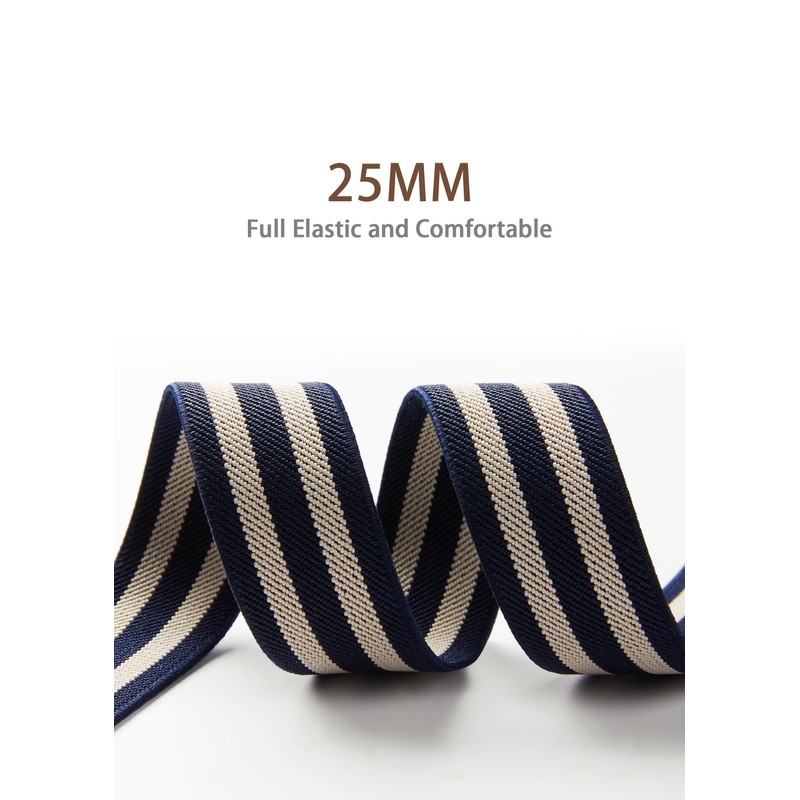 HISDERN Braces for Men Wide 2.5 cm with Very Strong