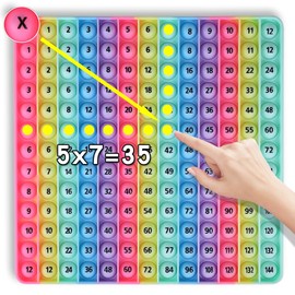 Multiplication Table Game 12 X 12 Math Multiplication Flash Card Toys, Fingertip Toys POP Create a Variety of Multiplication additions for Teachers