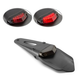 Alchemy Parts Motorbike Rear Mudguard Fender LED Stoplight Taillight for Supermoto Trail Bike Motocross - Tinted Lens