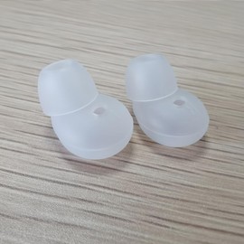 Silicone Earbud Tips for Apple Earbuds, Flat-Head Earphones, 5 Pairs (Transparent 5Pairs)