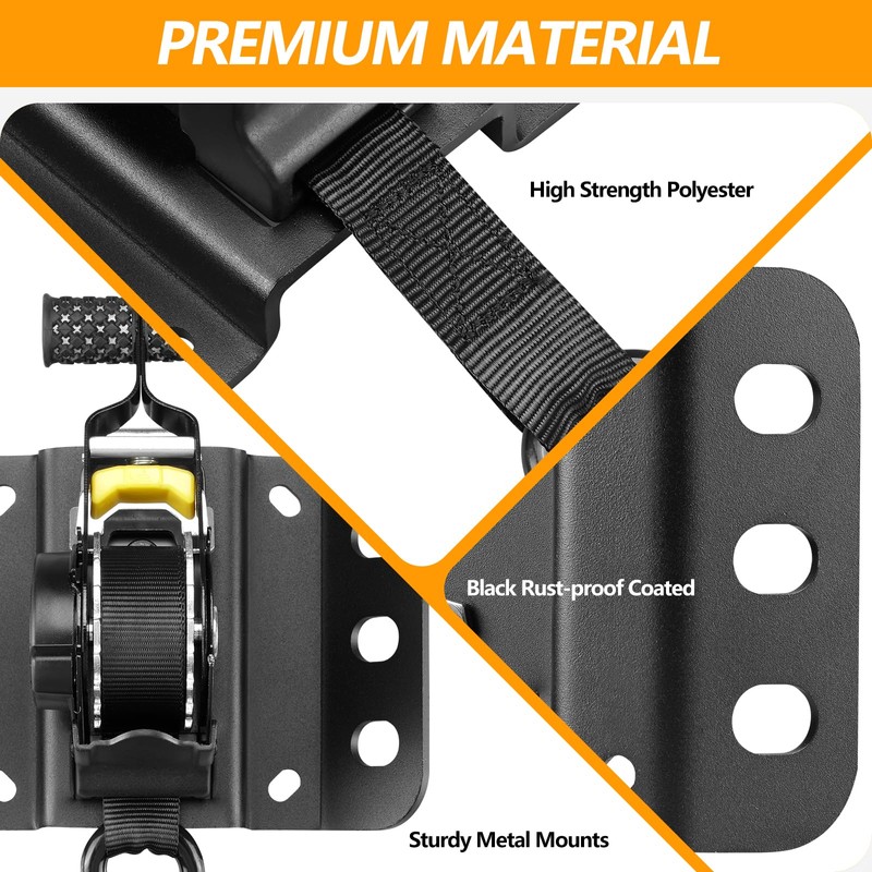 Hifybaty 2PCS Retractable Tie Down Straps for 2015-2025 Ford F150,