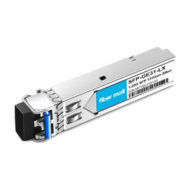 1G SFP LX for HPE Procurve J4859C J4859B J4859A HPE Aruba J4859D 1000BASE-LX/LH 1.25Gb/s Mini-GBIC SFP Transceiver Modul,Single Mode,1310nm 20km LC DOM Pack of 10