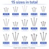 225 Pcs Stainless Steel Cotter Pin Assortment Kit, Cotter Pin