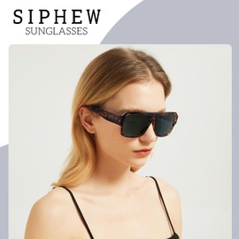 SIPHEW Sunglasses Womens Polarised Ladies Sunglasses Classic Sun Glasses for Women with UV400 Protection