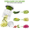 Picador de Verduras Multifunción 16 en 1 con Cuchillas de