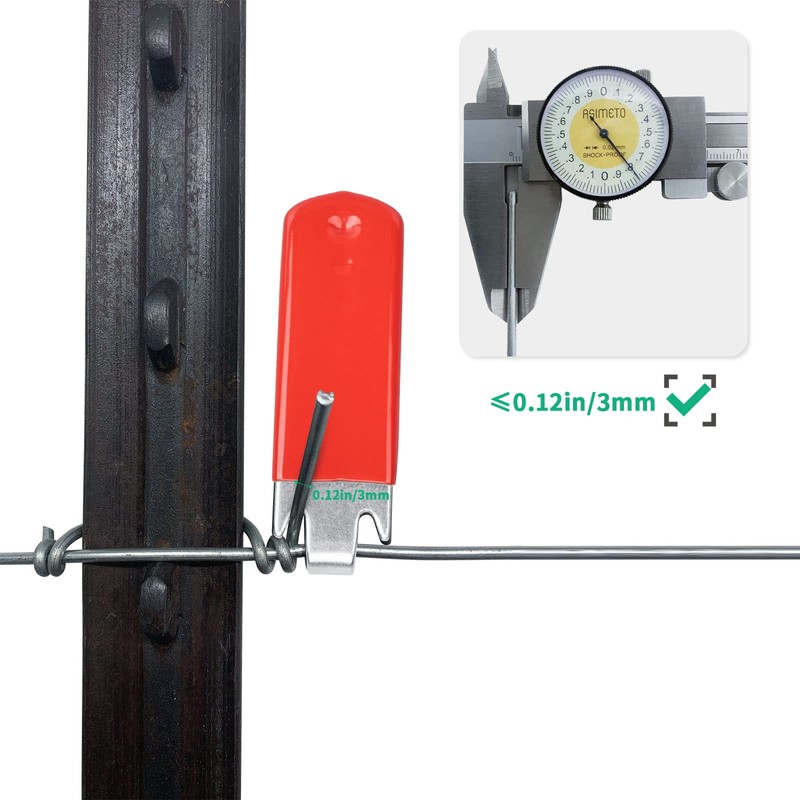 Jikbeed T-Post Clip Tool: Fence Wire Twisting and Fencing Tool