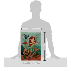 Breeze Decor Tropical Fishies Burlap Garden Flag Set Mailbox Hanger Coastal Sea Creatures Nautical Ocean Fish Outdoor Summer Marine House Decoration Banner Small Yard Gift Double-Sided, Made in USA