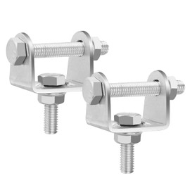 jose2015 Motorcycle Fog Light Bracket, Spot Mounting Bracket Adjustable Lighting Angle Motorcycle Light Bar Mounts Silver 2PCS