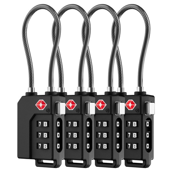 LUGGEX Luggage Lock, TSA Locks for Luggage, Suitcases Locks TSA
