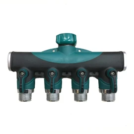 Soytich 4-Way Splitter for Inlet Hoses, 3/4 Inch for Connecting 4 Devices (YV4er)