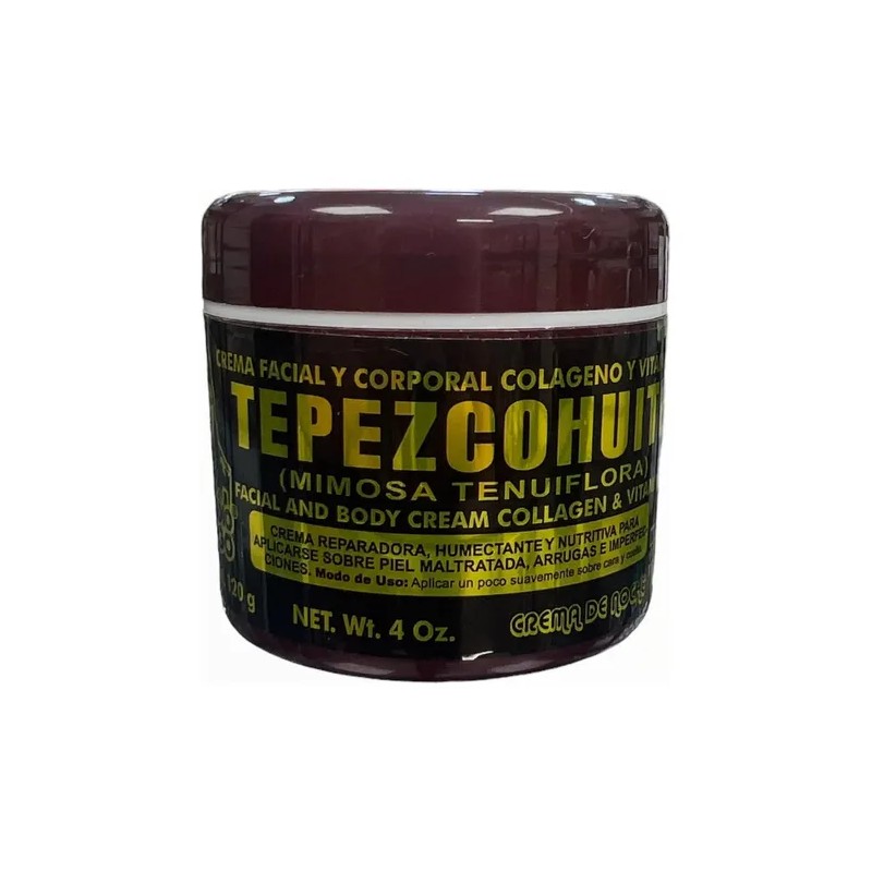 Crema Facial Y Corporal De Tepezcohuite 120 G Paquete De
