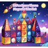 Space Rocket Magnetic Tiles Set, 58Pcs Magnatiles for Kids, Magnet