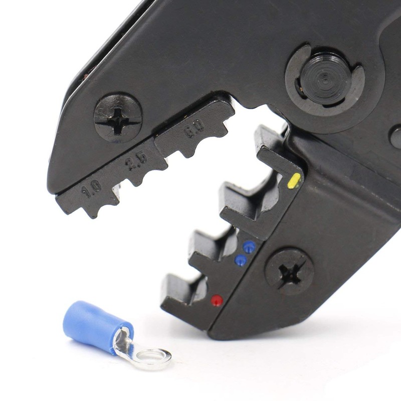 Baomain Ratchet Crimper Plier HS-30J Insulated Cable Terminals Crimping Tools