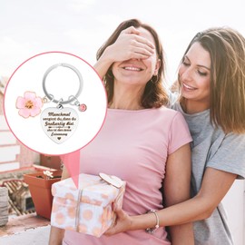 Ouligay Inspirational Keyring Sometimes Forget You That You Great Bist Courage Gift Christmas Farewell Gift for Women Colleague Mother Teacher Best Friend Mum, silver