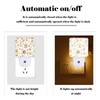 FSHVQKD Dog Paw Night Light,Plug-in Nightlights Auto Sensor Night Lamp