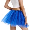 Phantomon Tutu Skirt Women's Teens Classic Elastic 4 Layered Tulle
