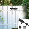 Aoreun Door Bolt Bolt with Combination Lock, Padlock, Stainless Steel