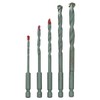 Quick Change Masonry Drill Bit Set 5 Pc New 90