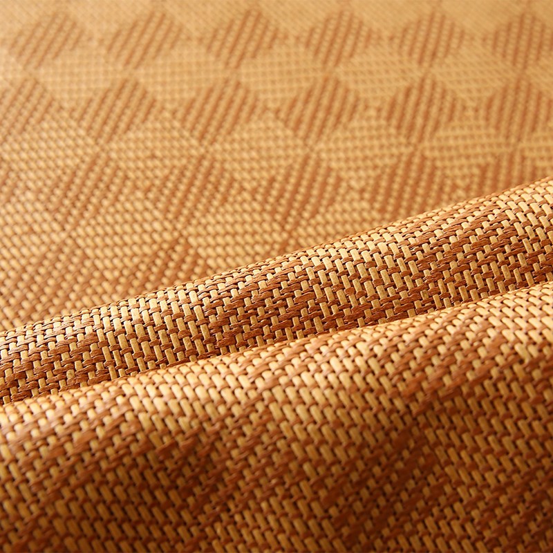 Home Textile Rattan Mat Grid Fitted Sheet Set Summer Cool