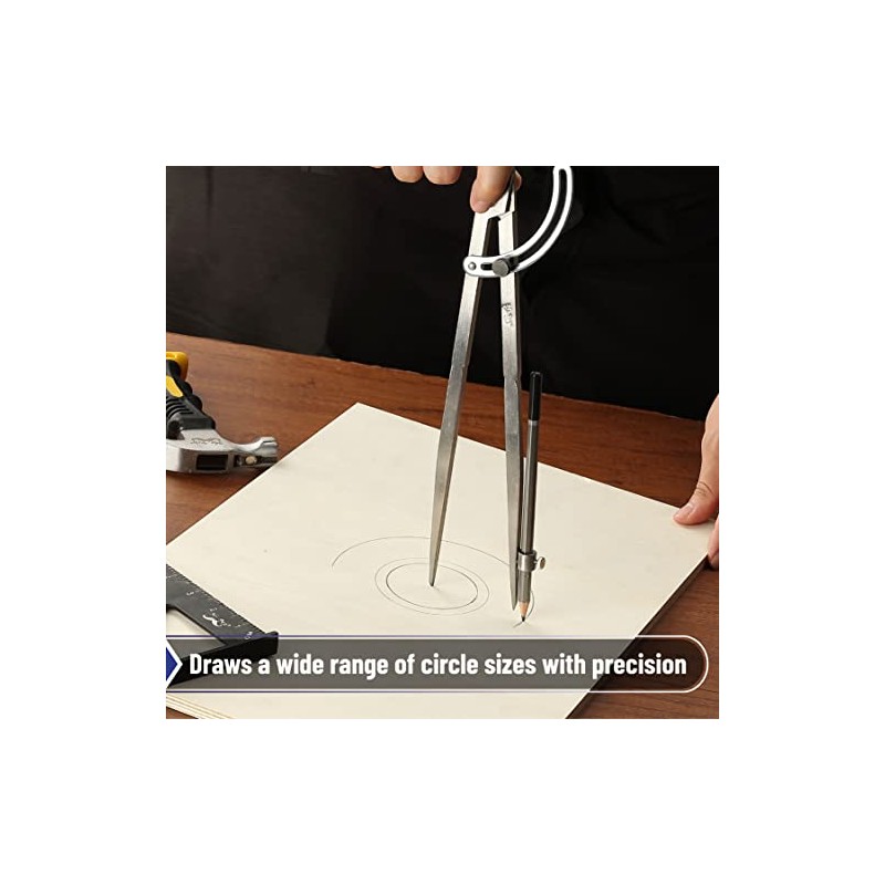 Mr. Pen - Compás profesional para carpintería, compás de 8