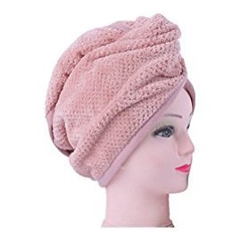 IvyMei Microfiber Hair Drying Towel Coral Fleece pineapple Hair Towel Ultra Soft Absorbent Anti Frizz Sleep Hair Wrap Turban Quick dry Compact Hair shower Cap Head Towel(pink)