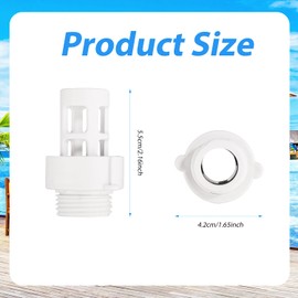 Pool Drain Connector, 10184 Pool Drain Hose Adapter Hose Drain Plug Connector Replaces for Intex Round Pool Garden Hose Drain Plug