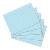 Herlitz 10836187 Index Cards A5 Lined Blue Pack of 100