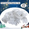 AMIPEPE 200Pcs Magnetic Christmas Light Clips, C9/E17 Socket Magnet Holiday