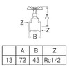 SANEI [Gate Valve] for Nominal 13 V35-13