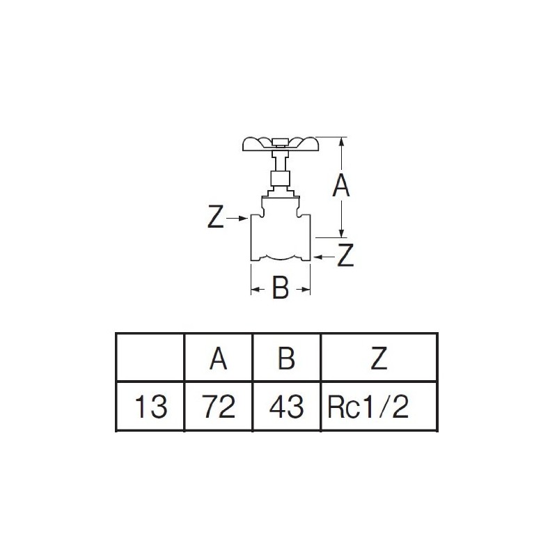SANEI [Gate Valve] for Nominal 13 V35-13