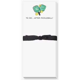Pickleball Theme Notepad - Keep your to-do's and shopping lists organized with this great To Do After Pickleball skinny notepad.