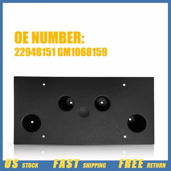 Unbranded Front Bumper License Plate Frame Mounting Bracket Holder Fit