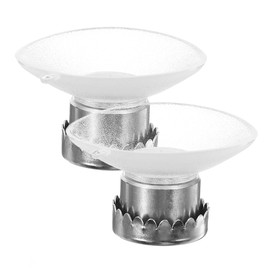 Cabilock Magnetic Soap Holder with Suction Cup 2-Pack Wall Mounted Soap Bar Rack Bathroom Organizer Space Saving Easy Installation