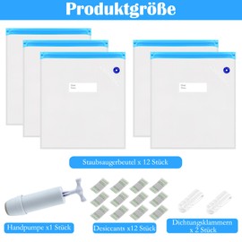 Vacuum Kit, Pack of 12 3D Printer Filament Vacuum Compression, Moisture-proof Vacuum Bag for 3D Filaments, Reusable Vacuum Bags Vacuum Sealed for Filament Storage