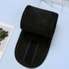 Clean Facial Cleansing Headband Microfiber Velcro Headband Black Wide 3ea