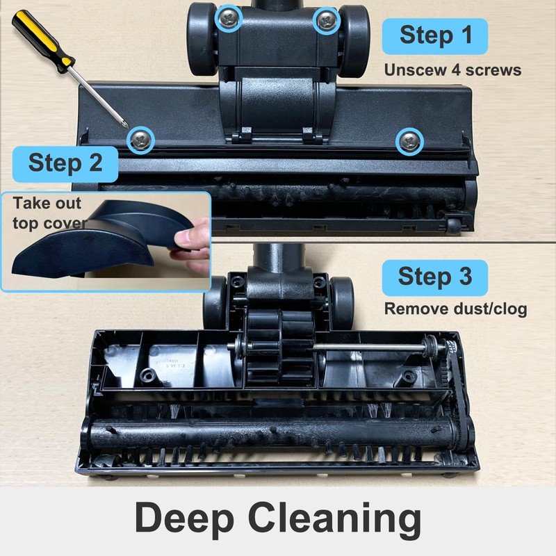 Kodahome Turbo Brush Vacuum Attachment, Compatible with Miele Canister Vacuums,
