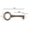 Furniture Key Antique Style Furniture Burnished Replacement Key Blank Patina