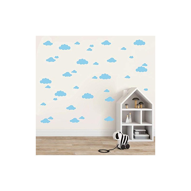 31 calcomanías de pared de nubes surtidas, tamaño mixto de