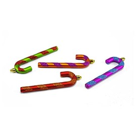 Inge-glas Plastic Candy Cane Ornaments, Christmas Tree Decoration, 14 cm, Pack of 4
