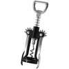 FM PROFESSIONAL Fmprofessional Lever Corkscrew, Stainless Steel, Black, Stainless Steel,