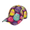 LVGOOKI Cute Easter Bunny Flat Bill Hat Men Women Baseball