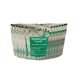 Epsom Salt Crystals Soak,Pure Magnesium Sulfate Sore Muscle & Stiffness,Eucalyptus Essence,12LB(1Pound x 12Pack)