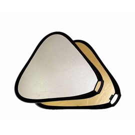 PhotoHighQuality Vidpro RF-82 32" Gold & Silver Collapsible Reflector Disc Triangular Deluxe Handle + Case