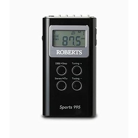 Roberts Sports 995 Personal FM/AM Radio - Black
