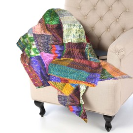 KraftDirect Quilts Throws, Decorative Throws For Sofa, Quilted Throws For Sofa, Sofa Throw Cover (Throw - 50x60)