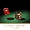 Vaguelly Set Brass Dice, Antique Dice, Metal Dice, Golden