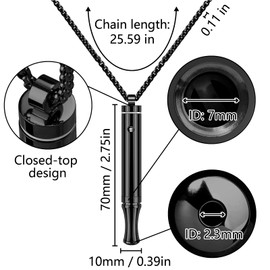 ASTOFLI Quit Smoking Breathing Necklace for Adults - Flavored Stress Breathing Necklace Stop Smoking for Women - Fidget Breathlink for Men Meditation Breathe Anxiety Whistle Necklaces Shift Breathlace