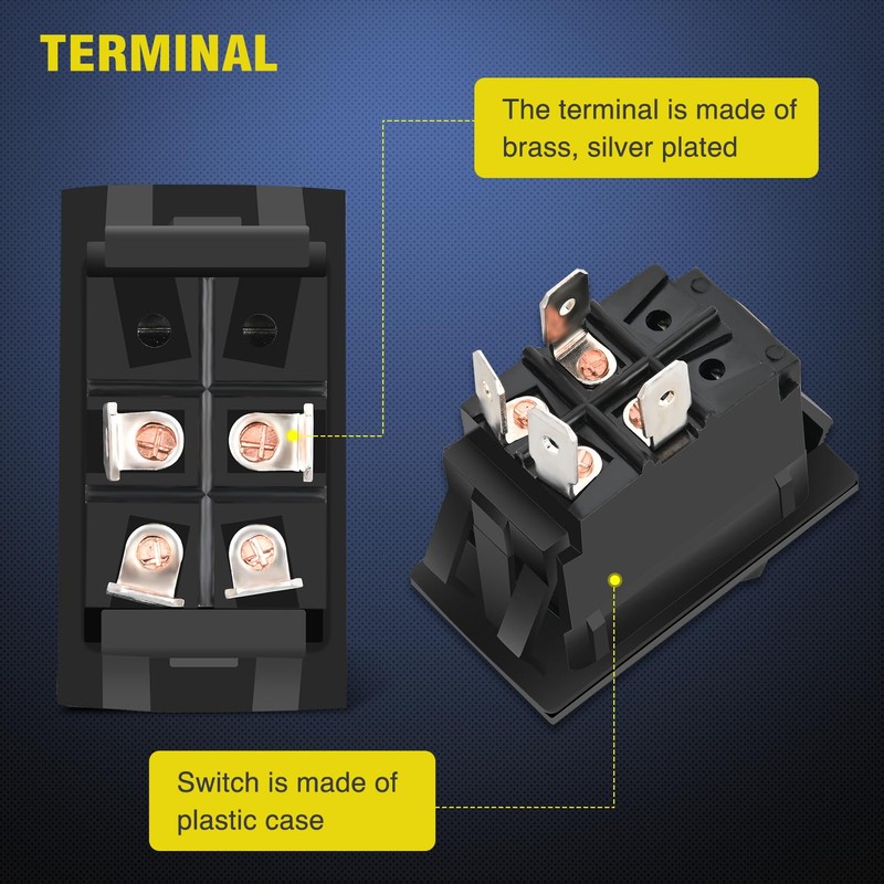 Nilight ON-Off Switch Panel 4 PIN DPST Toggle Switches Panel