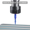 EANOSIC Tapered Ball Nose Router Bit 1/4" Shank, 1/8" Tip